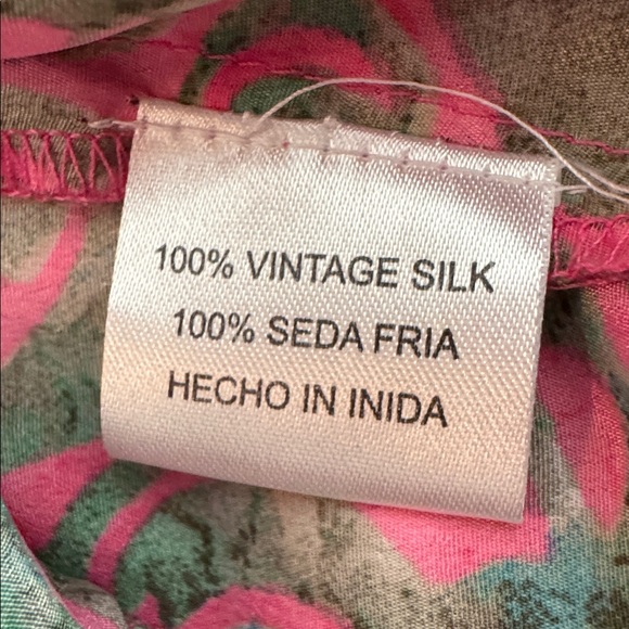 Strapless Pink and Green Dress - Picture 5 of 7